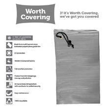 Grey Divide Round Outdoor Table Cover